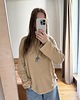 wisiory Wisior ceramiczny Flo kwiatek brązowo srebrny 3
