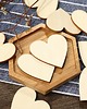 klocki i zabawki drewniane Serca do malowania 30SZT Drewniane małe serduszka 3cm Decoupage Scrapki 4