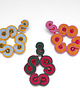 kolczyki soutache Fuksja, magenta, czerwony, różowy - kolczyki 3