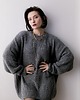 swetry damskie  Sweter boucle, szary 5