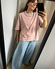 t-shirt damskie T-Shirt Art dirty pink z poduchami 3