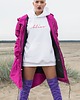 bluza z kapturem damska Bluza hoodie biała bliss 8