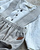 chłopiec - inne Komplet lniany koszula oversize off white i bloomersy beige 7