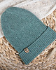 czapki damskie Czapka morska  zieleń  100% merino 2