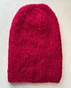 czapki damskie Jesienna czapka z alpaki i jedwabiu czerwona Dimma 5
