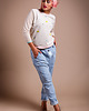 spodnie materiałowe damskie Spodnie BOYFRIEND JEANS 2