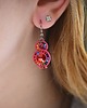kolczyki swarovski Esme 1 - różowe kolczyki z kryształkami 3