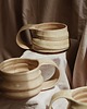 kubki Ceramiczny, ręcznie robiony kubeczek WOLNIEJ śmietanka 300ml 6