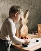 lampy do pokoju dziecka Drewniana Lampka Zając - Natural 3
