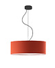 lampy wiszące Szara lampa wisząca do salonu z abażurem HAJFA fi - 50 cm 4
