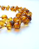 korale Bursztynowy naszyjnik na lince. 1