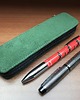 piórniki Etui na pióra  na dwie sztuki  N2zielonywelur 3
