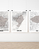 plakaty Paris mapa plakat  50x70 cm / A3 / A4 6