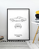 plakaty Plakat Legendy Motoryzacji - Volvo P1800 1