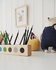 pojemniki na zabawki Montessori Drewniany organizer na kredki i przybory szkolne na biurko dla dzieci 8