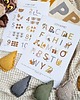 obrazy i plakaty do pokoju dziecięcego Leśny Alfabet - Plakat edukacyjny Las Alfabet 1