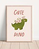 obrazy i plakaty do pokoju dziecięcego Plakat Dino - Plakaty Na Ścianę Dla Dzieci 1