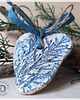 dodatki - różne Ceramiczne niebieskie serce - zawieszka 1