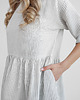 sukienki mini damskie Lniana Sukienka DAISY GRAY STRIPES 4