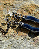 kolczyki wire wrapping Dekoracyjna czerń 3