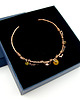 bransoletki wire wrapping Miedziana bransoleta mankietowa z agatami 6