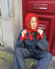 czapki damskie BONBON balaclava x bonnet granat babe 4