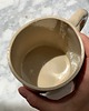 kubki i filiżanki Zestaw Duży Ceramiczny Kubek Handmade 420 ml i Talerzyk w Kasztany 4