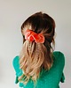 spinki i klamry do włosów Scrunchie spinka klamra jedwabna jasny łosoś 3
