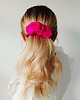 spinki i klamry do włosów Scrunchie spinka klamra jedwabna neonowa fuksja 1