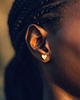 kolczyki pozłacane LANE LITTLE HEART  / recycled goldplated silver earrings 1