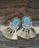 kolczyki soutache Duże i etniczne kolczyki boho z chwostami 1