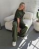 komplety damskie Chiara oversizowy komplet bezrękawnik i spodnie wide leg Khaki 5