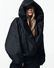 kurtki damskie Hoodscape black bomber jacket 8