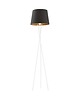 lampy podłogowe Nowoczesna lampa stojąca na trójnogu z abażurem TOKIO GOLD 7