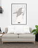 plakaty Miami mapa plakat  50x70 cm / A3 / A4 2