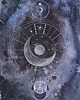 plakaty Plakat Wydruk Sacred Geometry Księżyc Słońce Oko 1