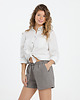 szorty damskie Lniane spodenki BLOOM true gray 2