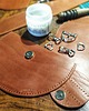 torby na ramię ROUND bag  półkole crossbody koniakowa skóra jucht 3