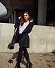 bluza z kapturem damska Bluza / płaszcz ROBIN kolor czarny 3