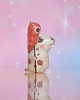 figurki i rzeźby Zębaty Piesek  z kotkiem balonikiem, miniaturowe zwierzę z gliny polimerowej 5