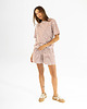 t-shirt damskie Bluzka Joy Paski Koniak 1