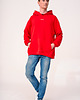 bluzy męskie Hoodie Oversize Red 2