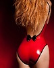 body damskie body ozdobione kokardką 100 % lateks 9