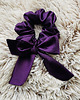 gumki do włosów Satynowa gumka do włosów scrunchie Bakłażan RÓŻNE MODELE 8