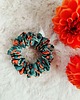 gumki do włosów Scrunchie do włosów, gumka do włosów z wiskozy Zielona jesień MIDI 1