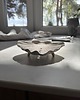 mydelniczki Ceramiczna Mydelniczka z Odpływem Muszelka Muszla Freckled White 2