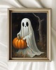 grafiki i ilustracje PLAKAT dekoracja Halloween duch dyniami 1