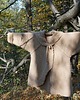 kardigany damskie Beżowy wełniany sweter - płaszcz z bursztynowym drzewem, oversize 7