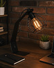 lampy stołowe Czarna lampa biurkowa stołowa nocna loftowa druciana KABUL LOFT 1