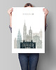 plakaty Kraków grafika minimalistyczna 1